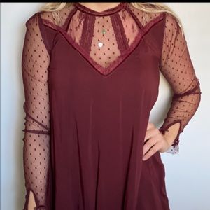 Urban outfitters maroon dress